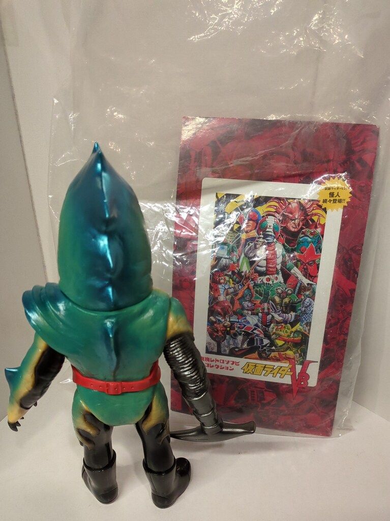 ⚠️レア　ポピー　旧バンダイ　仮面ライダーV3 ミニミニソフビ　ピッケルシャーク 東映レトロソフビコレクション ピッケルシャーク（『仮面