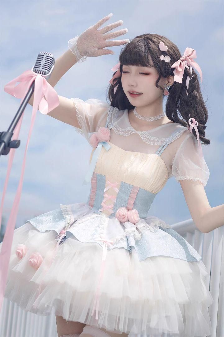 LT-13 豪華姫系 lolita 可愛 レトロ風 オリジナル 洋服 ロリータ