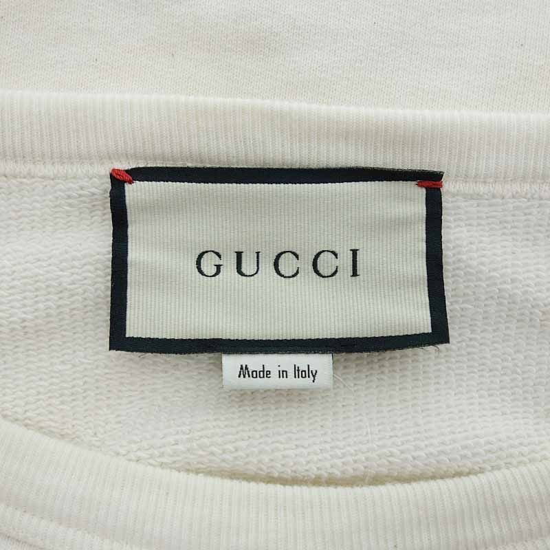 グッチ/GUCCI 19AW Star Logo Sweat スター ロゴ クルーネック スウェット ホワイト サイズ メンズM - メルカリ