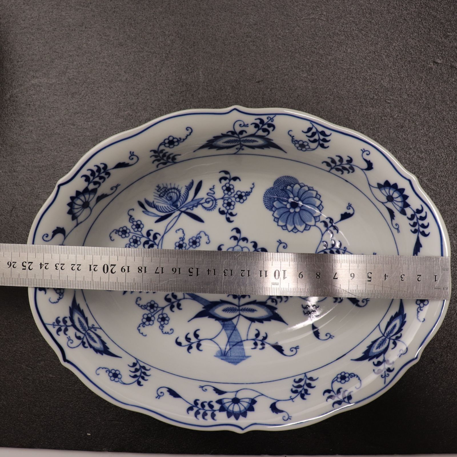 ブルーダニューブ大皿26cm 8枚セット