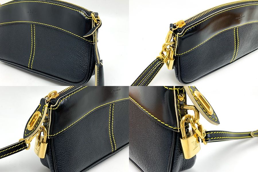 LOUIS VUITTON ルイヴィトン ブラック 黒 ノワール スハリレザー