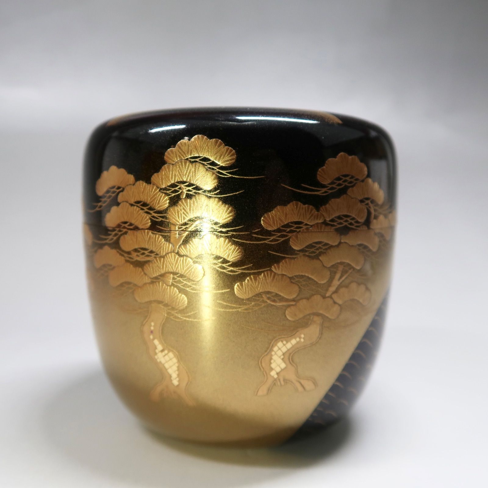 茶道具】川瀬表完作 遠山蒔絵大棗 尋牛斎宗匠箱書付 - メルカリ