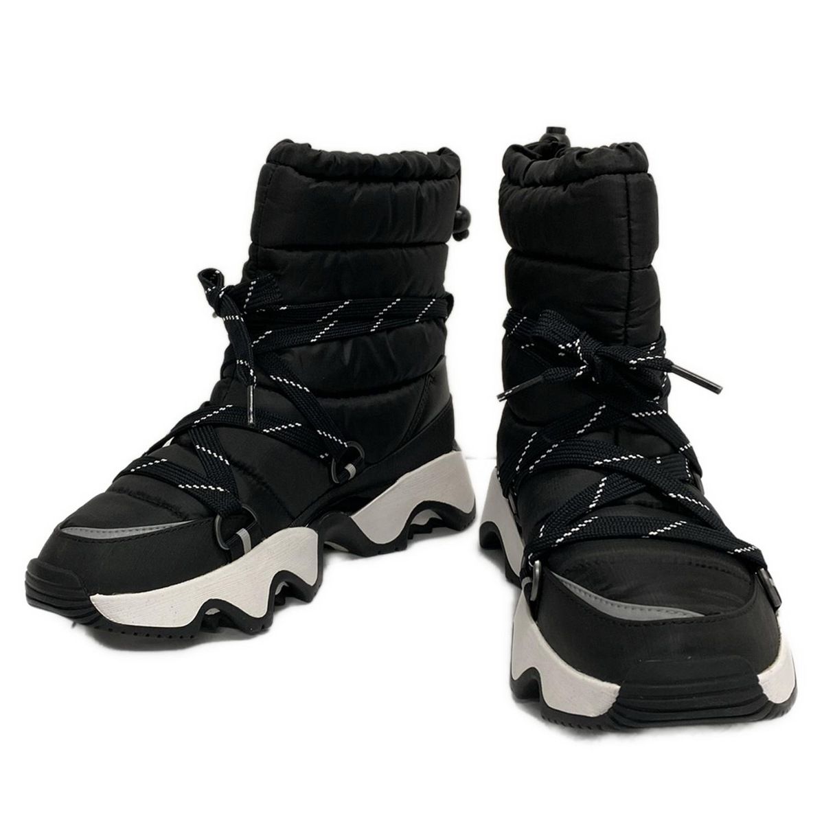 SOREL ソレル ショートブーツ UK 5 レディース - 黒×ライトグレー