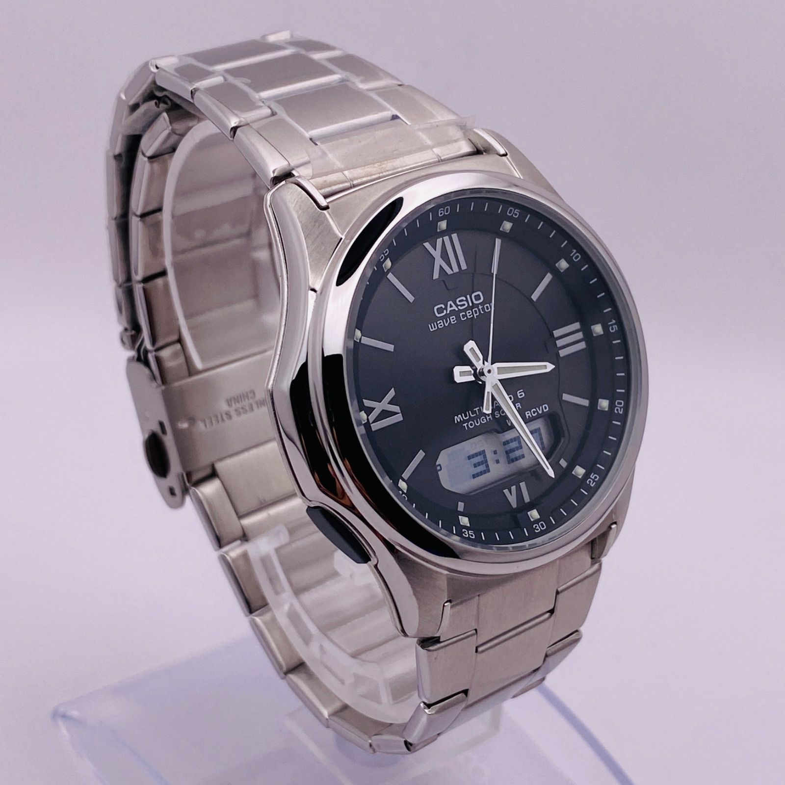 T241）未使用品 美品 稼動品 CASIO カシオ 電波ソーラー Wave Ceptor 