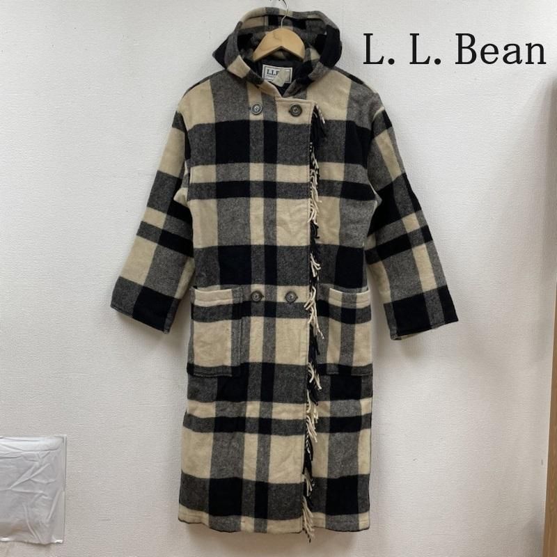 L.L.Bean エルエルビーン コート チェック柄 フード付き ウール L.L.Bean エルエルビーン コート チェック柄 フード付き ウール