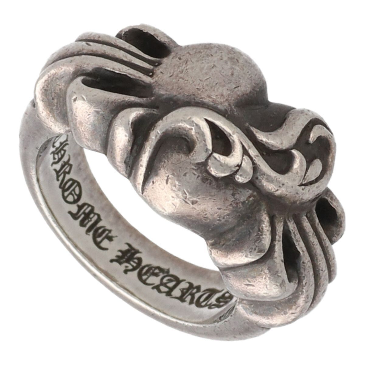 中古】 CHROME HEARTS クロムハーツ フローラル ハート リング