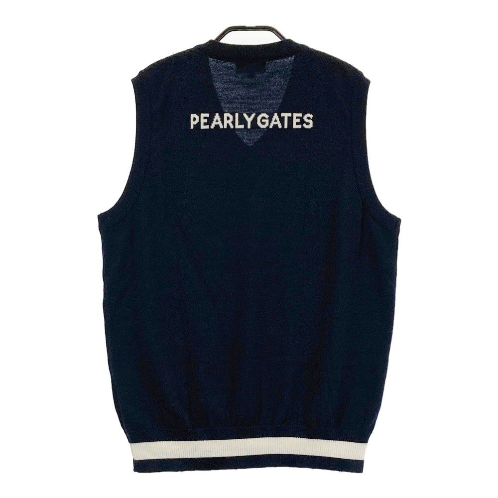 PEARLY GATES ネイビー Vネックベスト （サイズ：5 PEARLY GATES