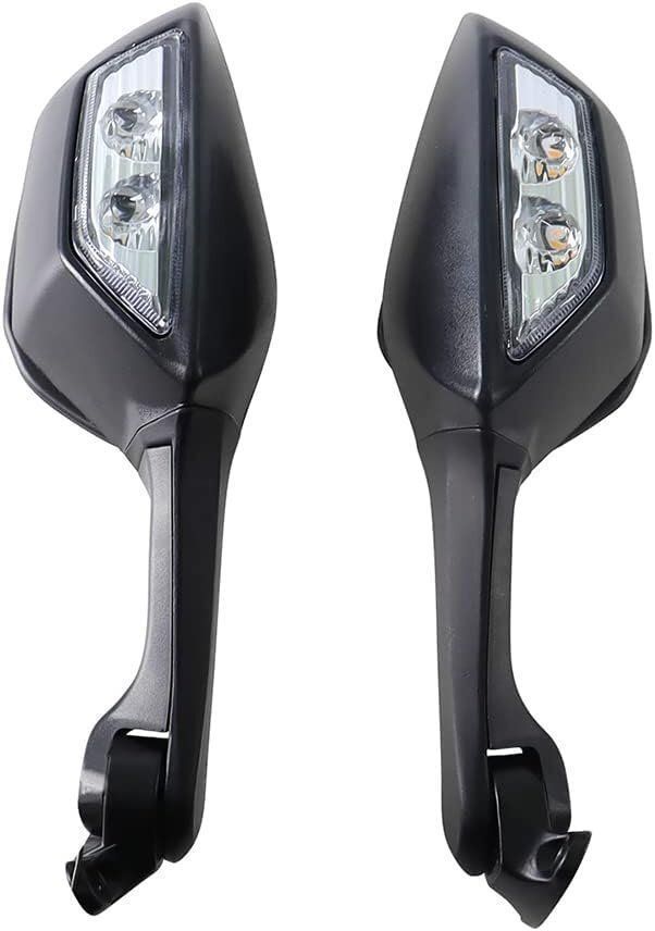 に適用する カワサキニンジャバックミラー ZX-10R ZX10R H2 リフレクター LEDライト モーターサイクルバックミラー BRIGHTFACE_UK