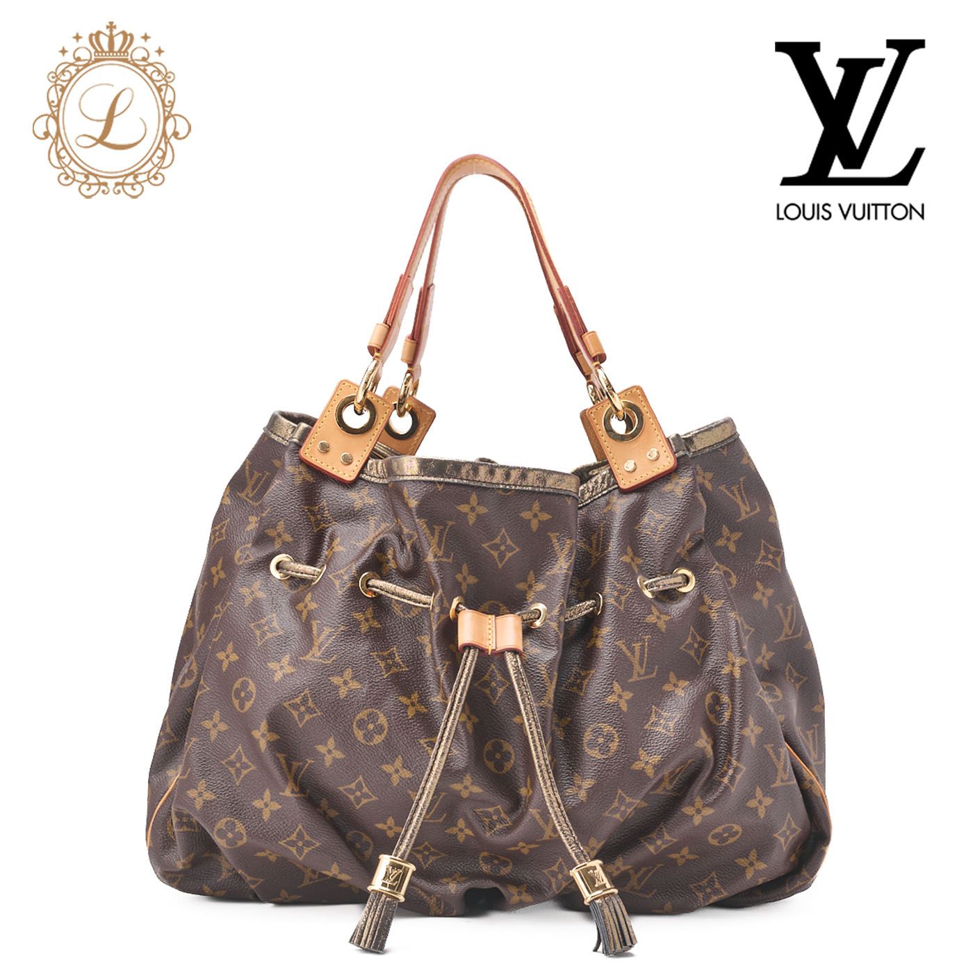 LOUIS VUITTON ルイヴィトン モノグラム イレーヌ トートバッグ ブラウン （ゴールド金具）ショルダーバッグ【中古】【送料無料】
