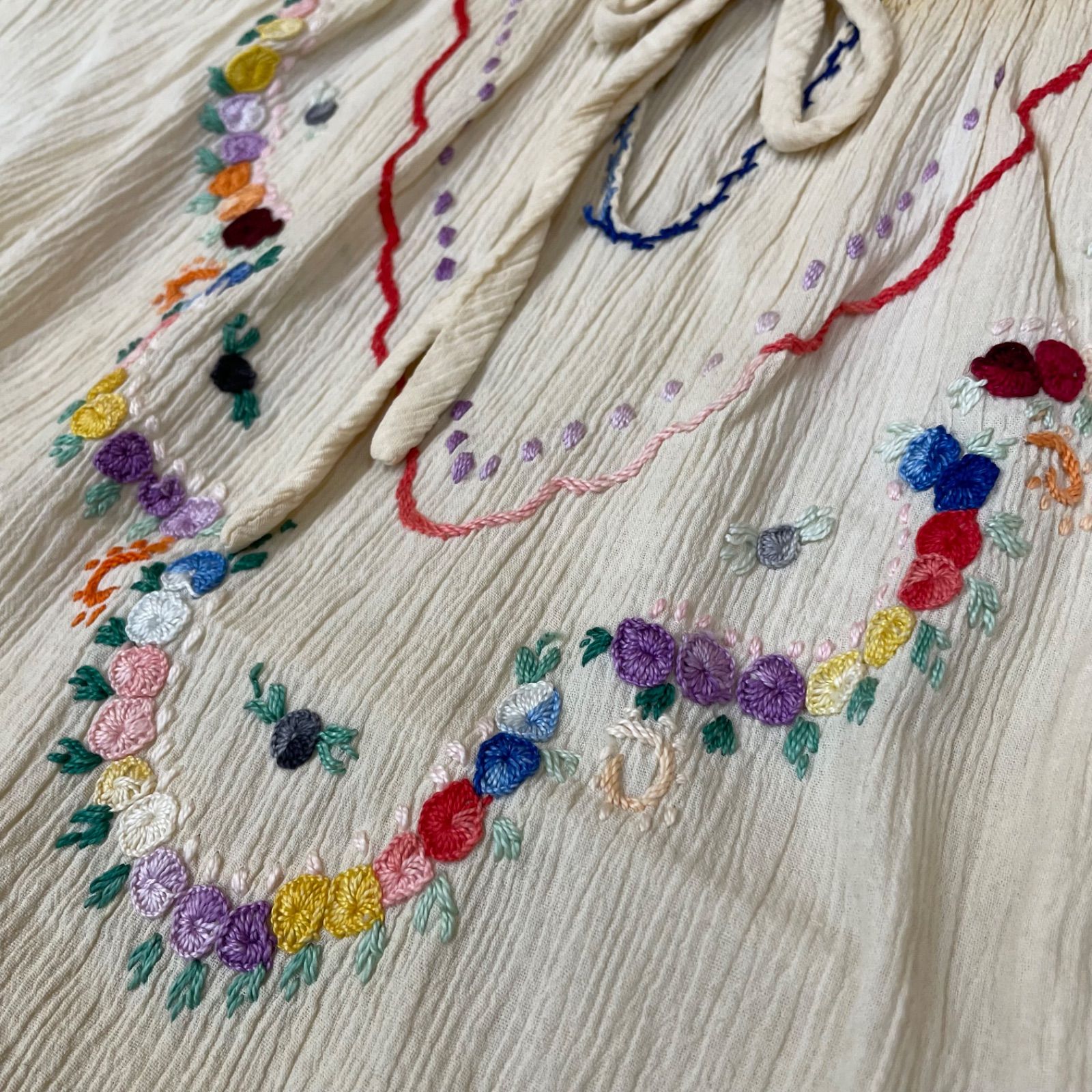 ウクライナ刺繍 アンティークワンピース