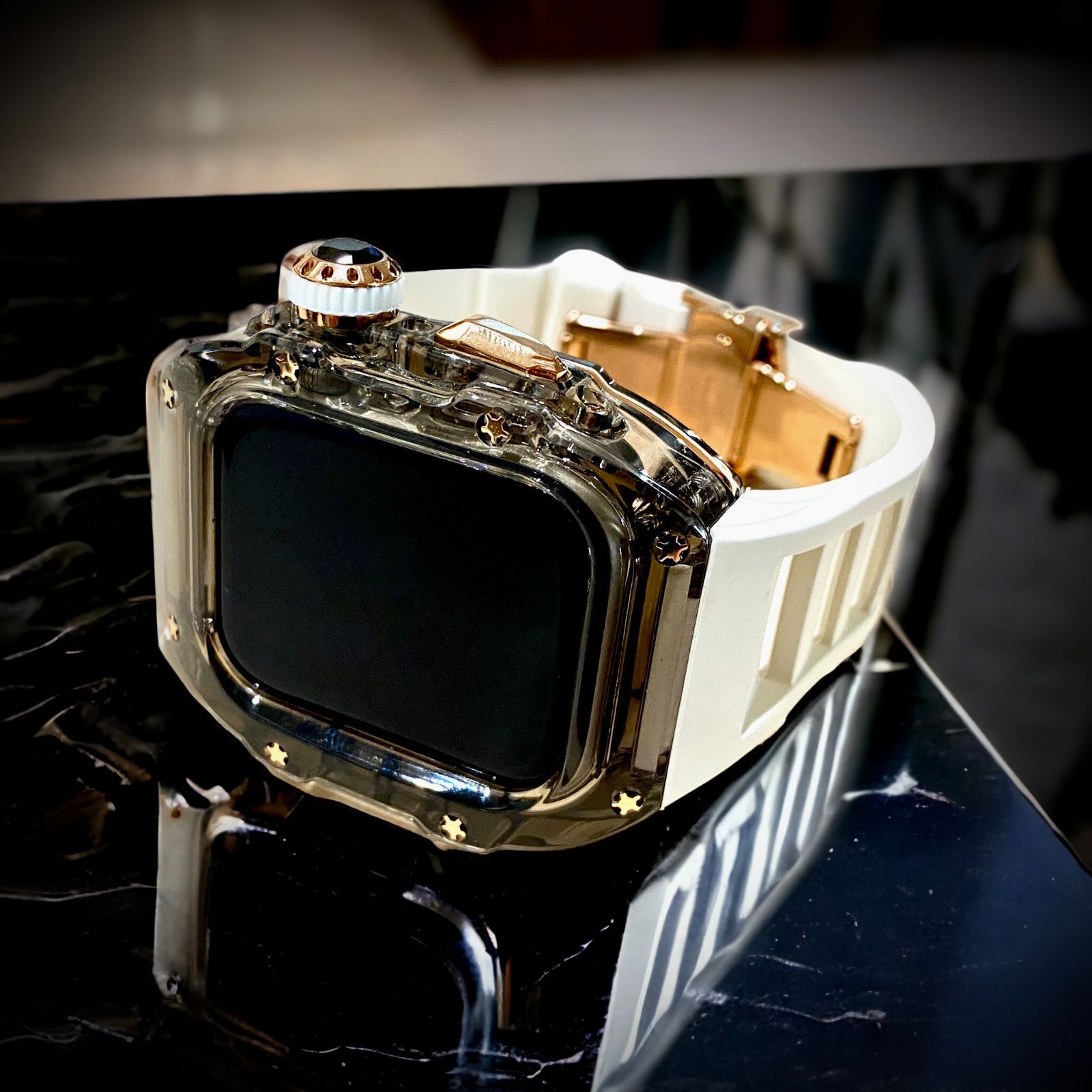 gl09/高級☆AppleWatch アップルウォッチバンド ラバーベルトカバー