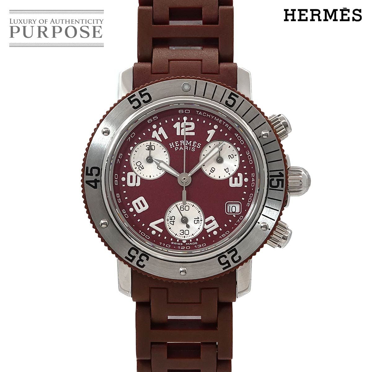 エルメス HERMES クリッパー ダイバー クロノグラフ CL2 318 
