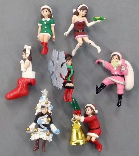 [Used] Trading Figure Complete Set of 7 “Cup's Fuchiko: Another Christmas”