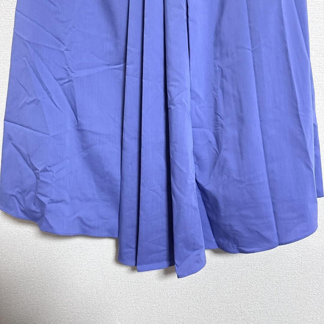 ADORE ライトストレッチバックタックアシンメトリースカート 36 青 GULLKHAN_COM