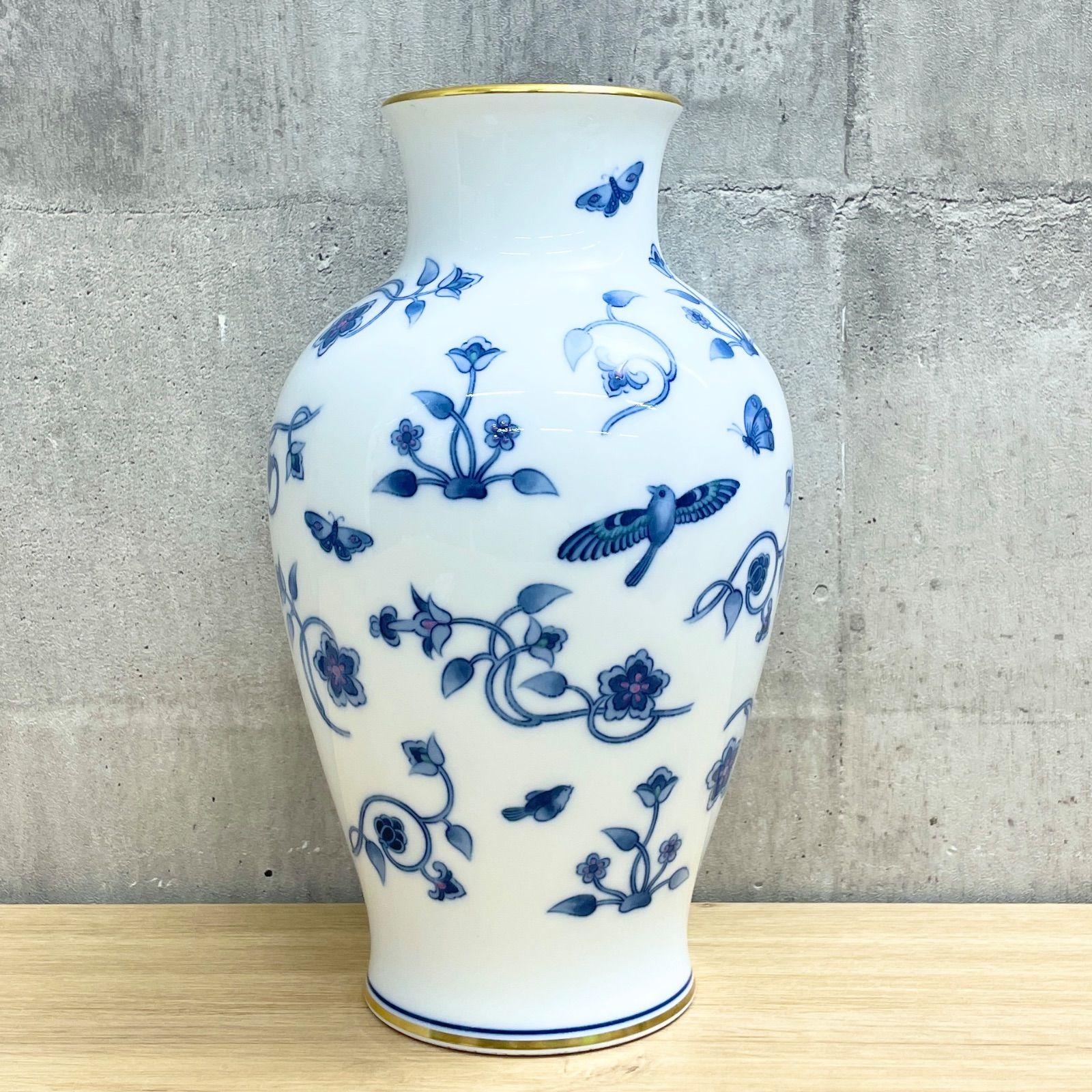 大倉陶園 壺 花柄 【公式通販】