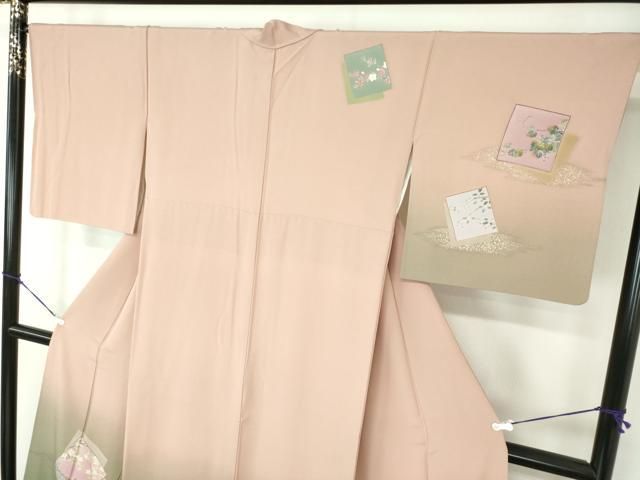 平和屋着物○十日町 加賀草木友禅の第一人者 田村哲彦 訪問着 色紙重ね