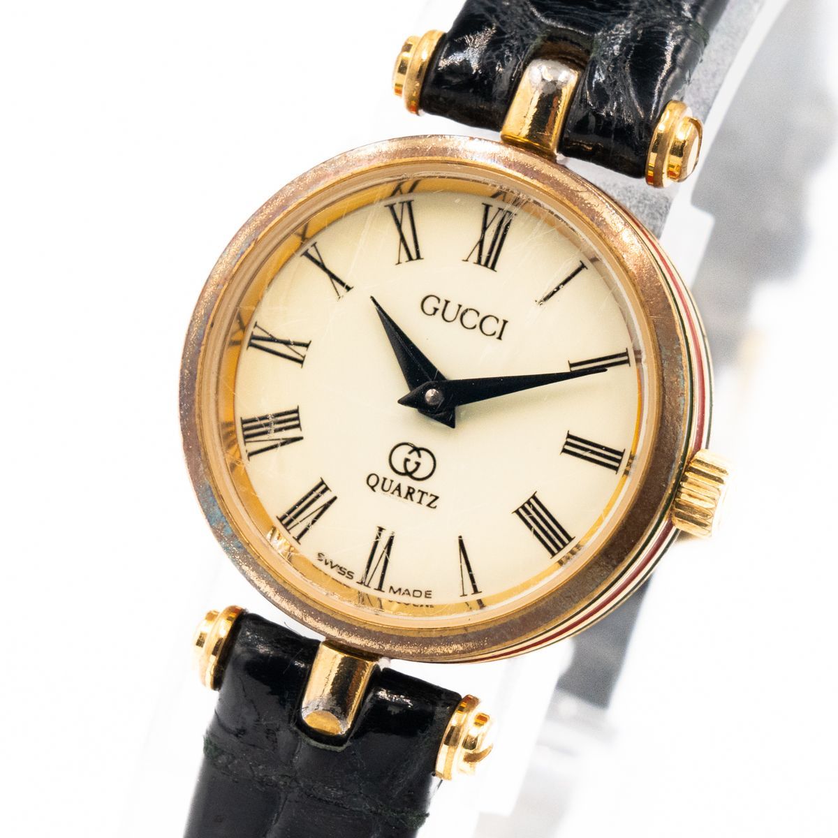 美品✨️GUCCI グッチ 2000Lレディース 腕時計 シェリーライン 稼働 GUCCI - GUCCI グッチ シェリーライン レディース クオーツ 緑