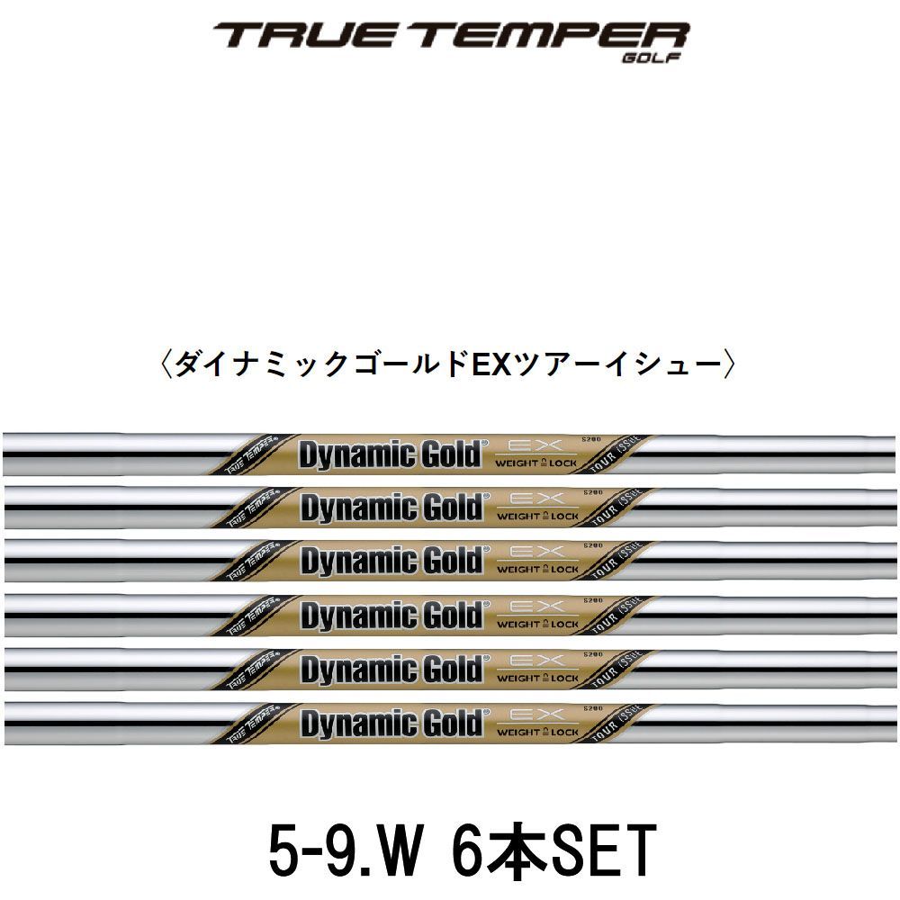 トゥルーテンパー TRUE TEMPER ダイナミックゴールド EX ツアー イシュー 6本セット