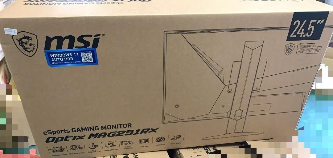 ☆MSI ゲーミングモニター Optix MAG251RXDP 240HZ 921409