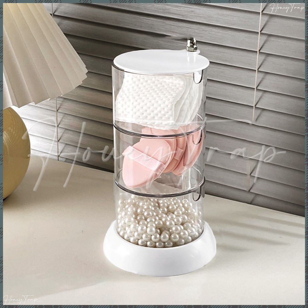 360度回転パフケース クリア