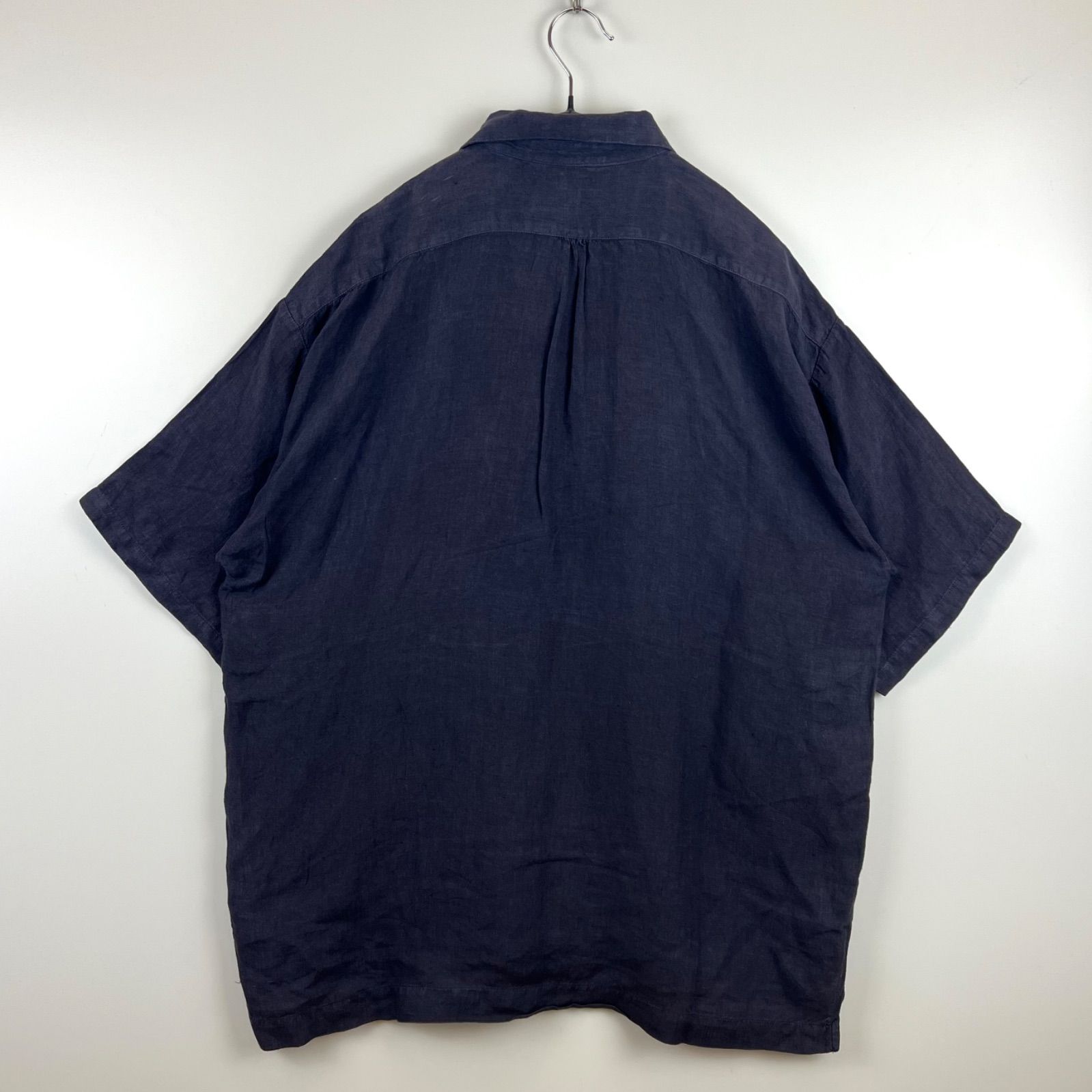 STONE ISLAND MARINA Massimo 90s archive center logo LINEN S/S pull 