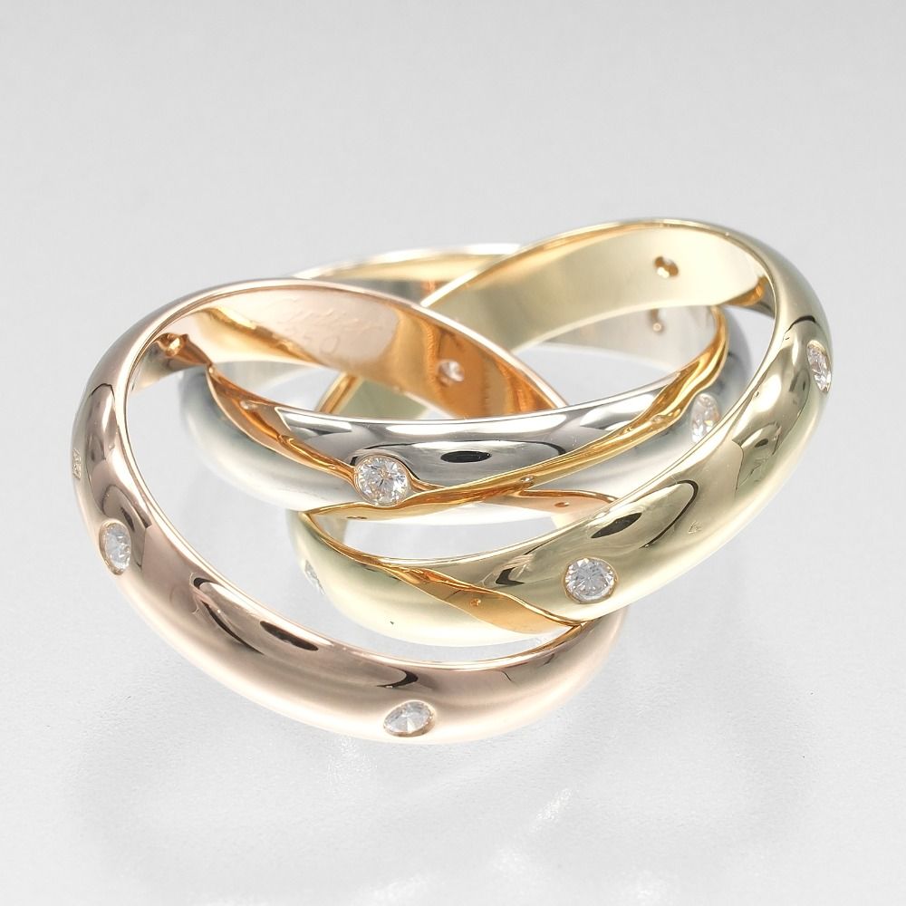 Cartier カルティエ トリニティペンダント トップ スリーカラー K18YG