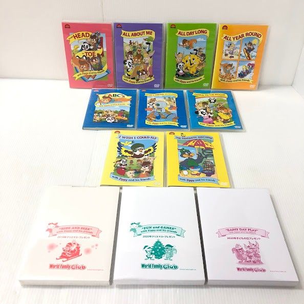 ディズニー英語システム ジッピー DVD 12枚セット  未開封有  z-668 DWE ワールドファミリー