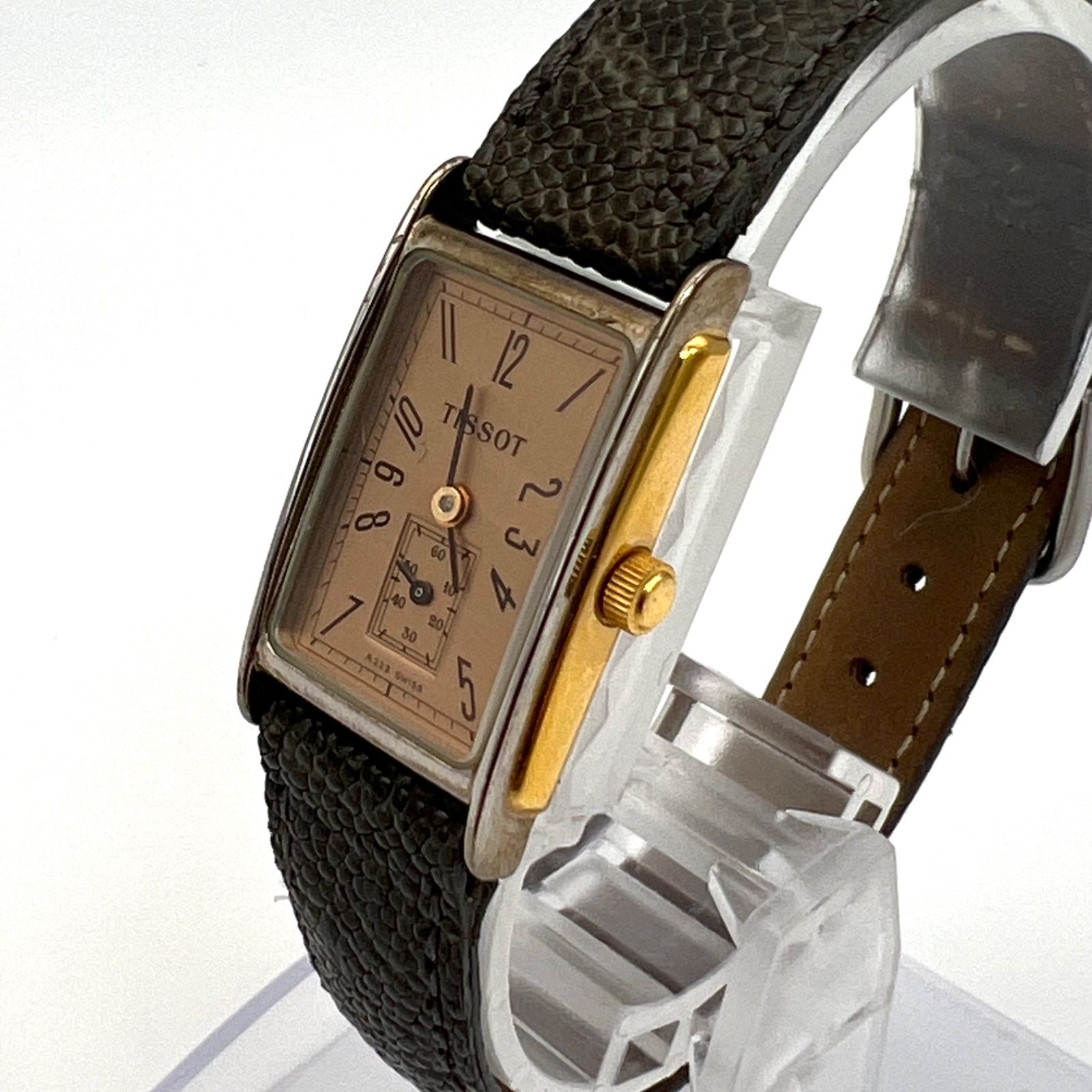 【セール】 TISSOT ティソ◇スモセコ クォーツ スクエアフェイス アラビア 時計
