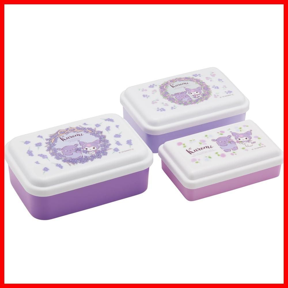 数量 SLUS3AG-A 3個セット サンリオ フラワーリース クロミ 保存容器 シール容器 抗菌 スケーター Skater