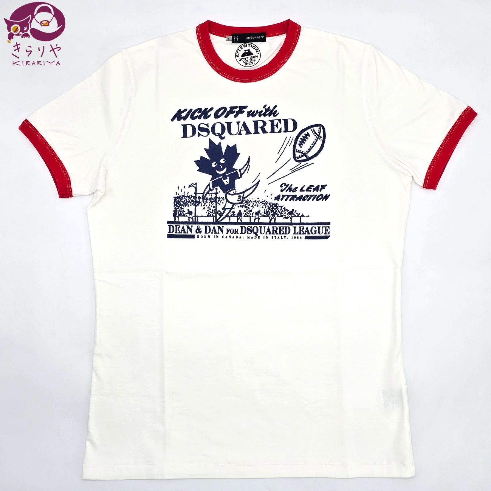 DSQUARED2◆プリント Tシャツ 半袖 DSQUARED2 ディースクエアード 半袖 プリント Tシャツ L サイズ