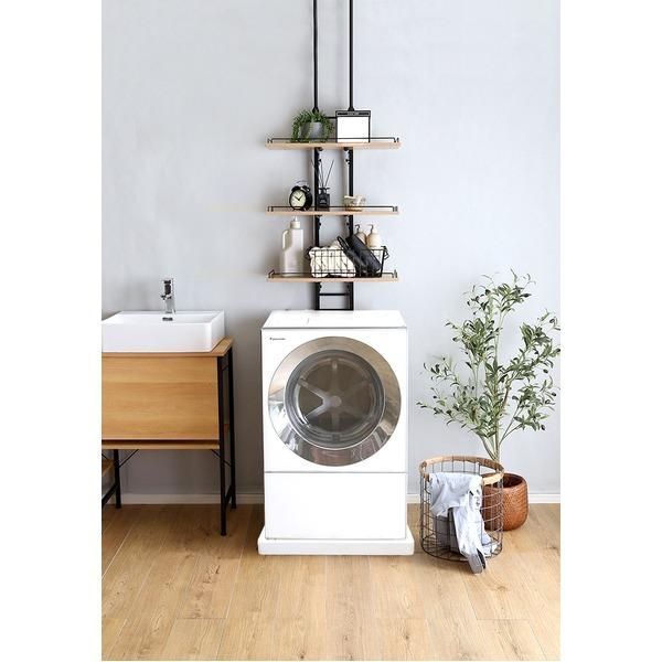 Amazon｜山崎実業(Yamazaki) 立て掛け ランドリーシェルフ ホワイト 約