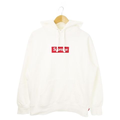 21AW Supreme ボックスロゴ白 パーカー M 新品 21AW SUPREME Box Logo Hooded Sweatshirt 白 XL
