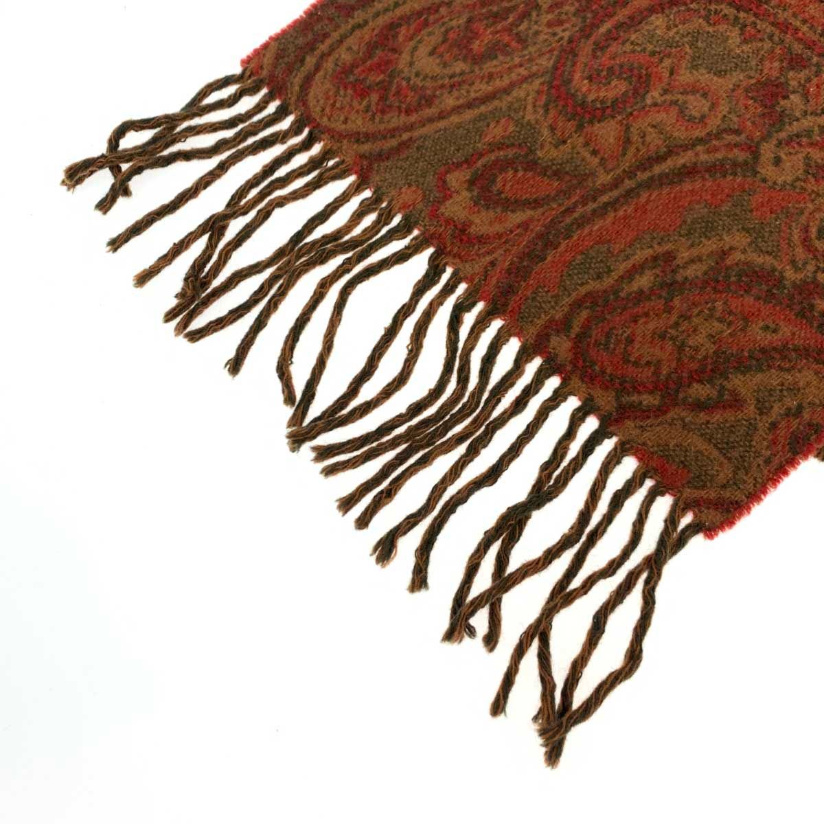 ETRO エトロ ストール 20135 ブラウン ペイズリー柄 Lin-Flax100