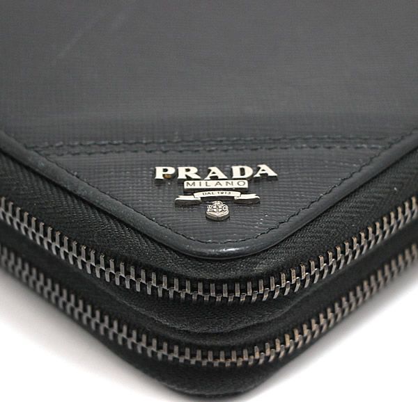 プラダ PRADA オーガナイザー 長財布 2ML303 サフィアーノレザー 黒