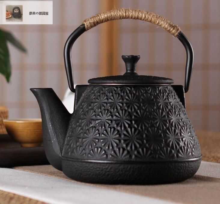 新品・未使用】手作り鉄器 老鉄瓶 壺 鉄やかん 鉄分補給 急須