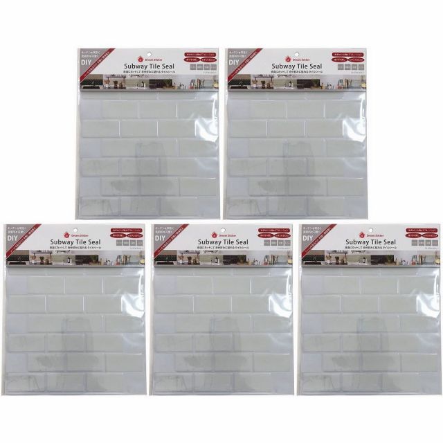 マスターリンクス ＨＣ　タイルシール　ＭＴＲ−１　ソリッドホワイト TS-5764-MTR-1 5個セット