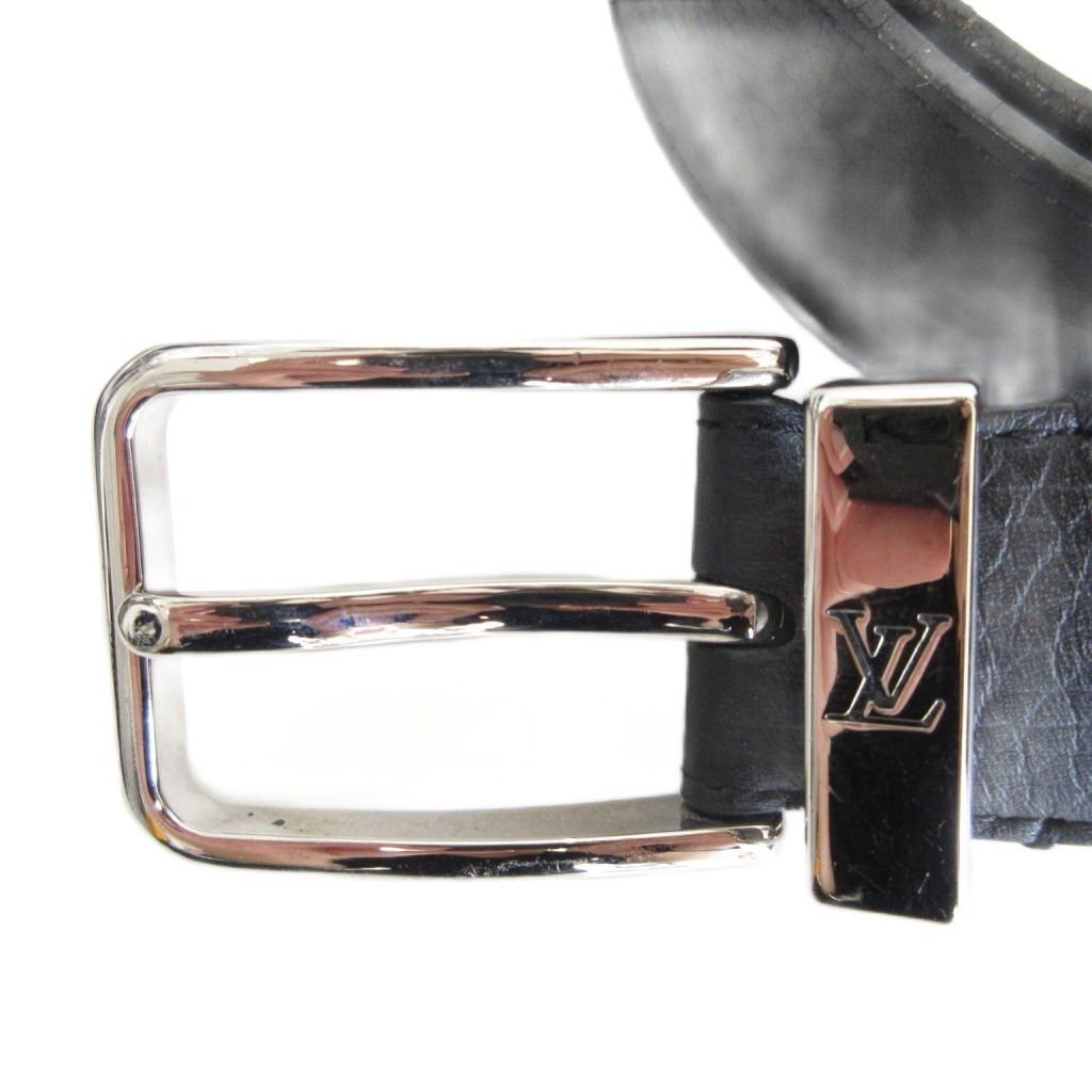 ルイヴィトン M6065 レザー サンチュール ポンヌフ ベルト 美品】LOUIS
