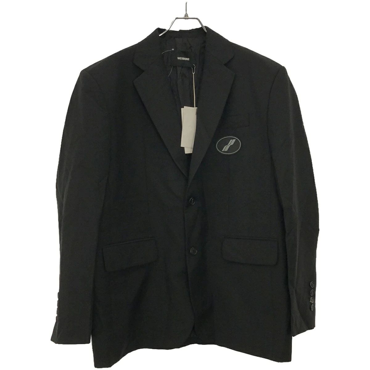 we11done ウェルダン 22AW ノッチドラペルパッチ テーラードジャケット  ブラック M we11done ウェルダン 22AW ノッチドラペルパッチ テーラードジャケット
