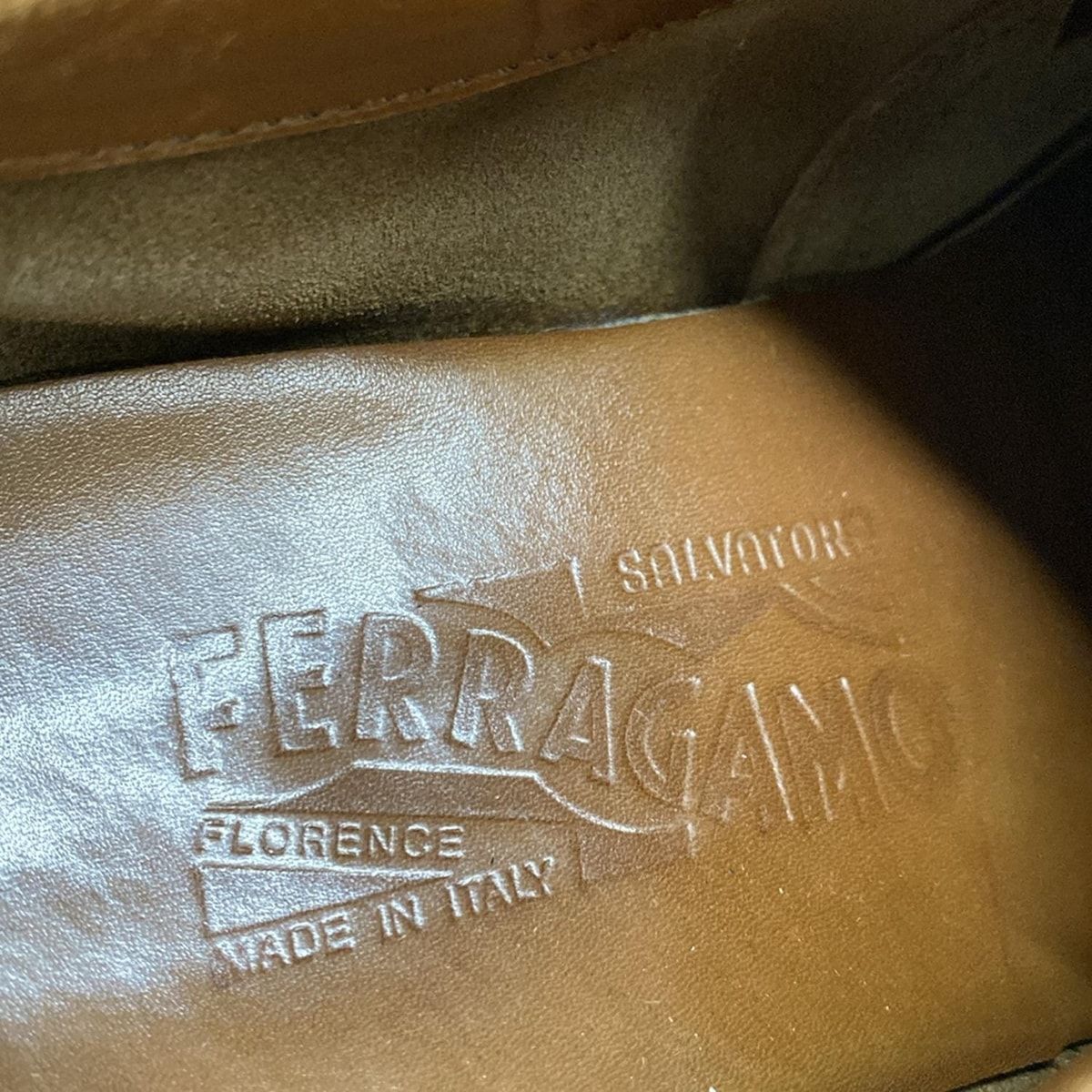 【希少美品】サルバトーレ　フェラガモ　6 1/2 ゴールド×ブラウンゴールド FERRAGAMO/SalvatoreFerragamo(サルバトーレフェラガモ