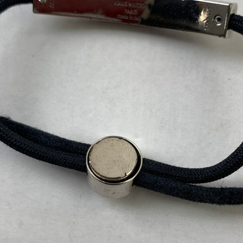 ルイヴィトン ブレスレット ブラスレ LVスペース M67417 黒×シルバー色 ルイ・ヴィトン LOUIS VUITTON ブラスレ LVスペース 紐