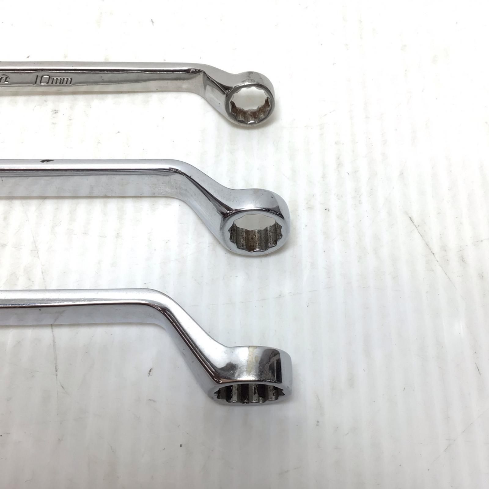 ΘΘSnap-on スナップオン ハンドツール 両口メガネレンチ 程度B 3本セット 使用感有 ディープオフセットスタンダード XOM1214|1012|810 HRDEVELOPMENT_JP