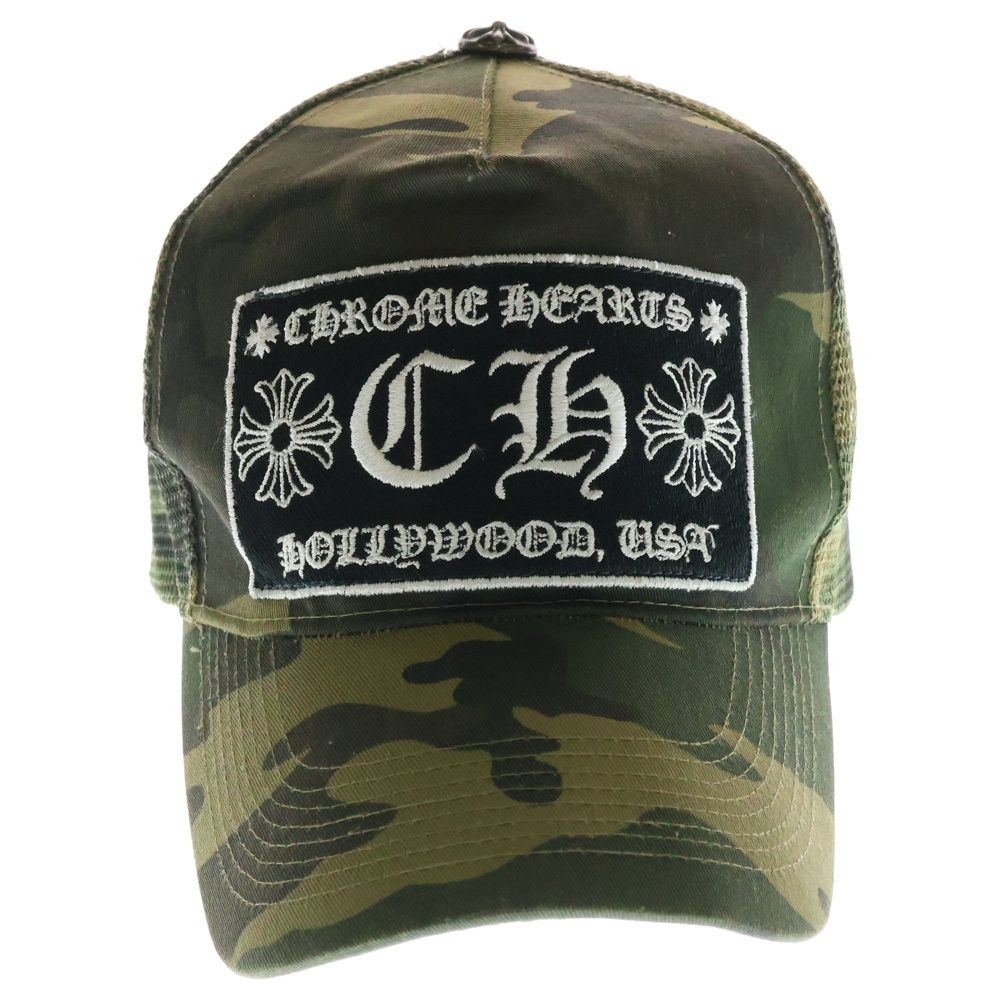 クロムハーツ　初期　キャップ　CHROME HEARTS　カモフラ クロムハーツトラッカーキャップCHカモフラブラック|クロム