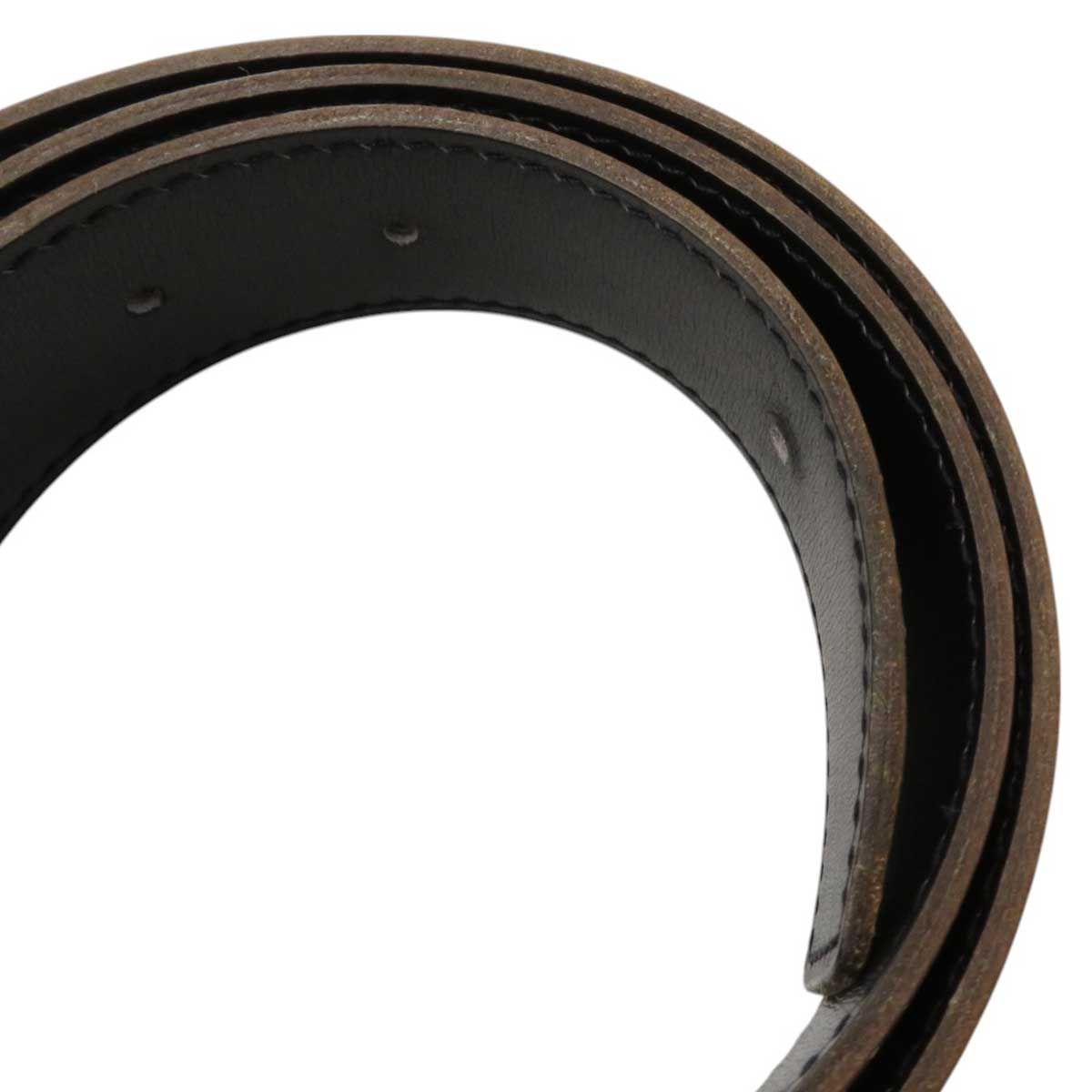 エルメス H マルトレ リバーシブル ベルト 70 ユニセックス ブラック  