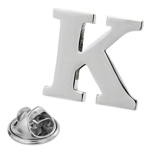 【人気商品】ピンズ A～Z アルファベット ラペルピン イニシャル シルバー