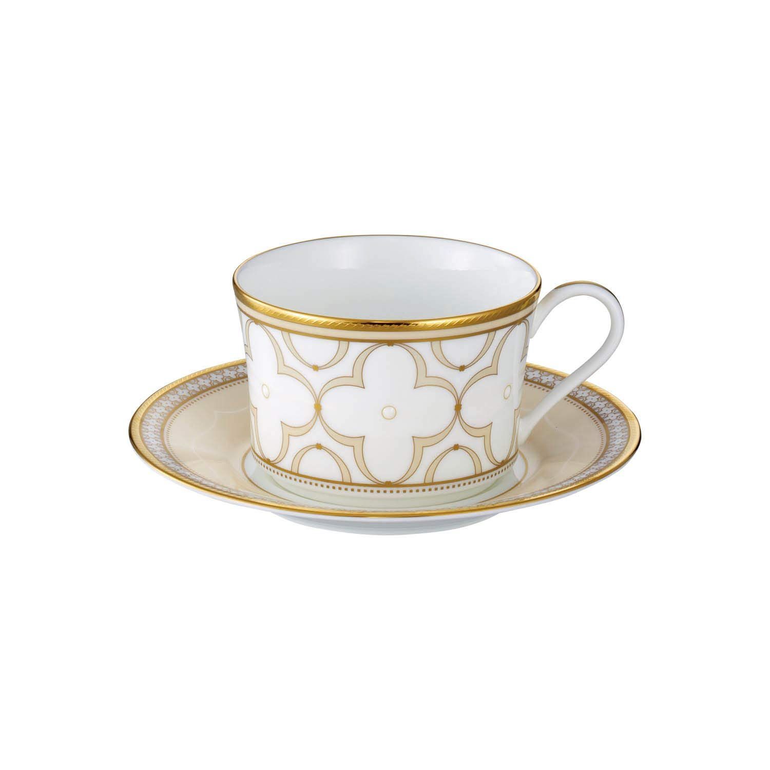 数量 ＆ ソーサー カップ コーヒー ティー 兼用 ノリタケ 約245cc トレフォリオゴールド 1客 Noritake ゴールド ボーンチャイナ T93686|4945