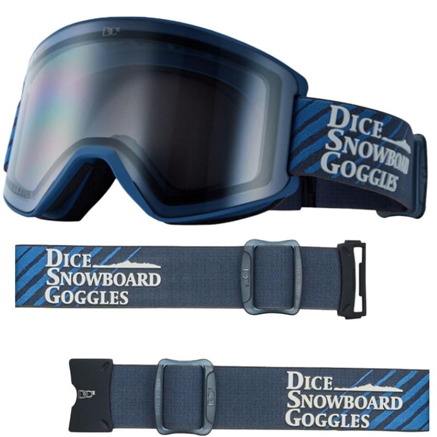 青 ミラーレンズ スキーゴーグル DICE 新品 未使用 DICE スペアレンズ