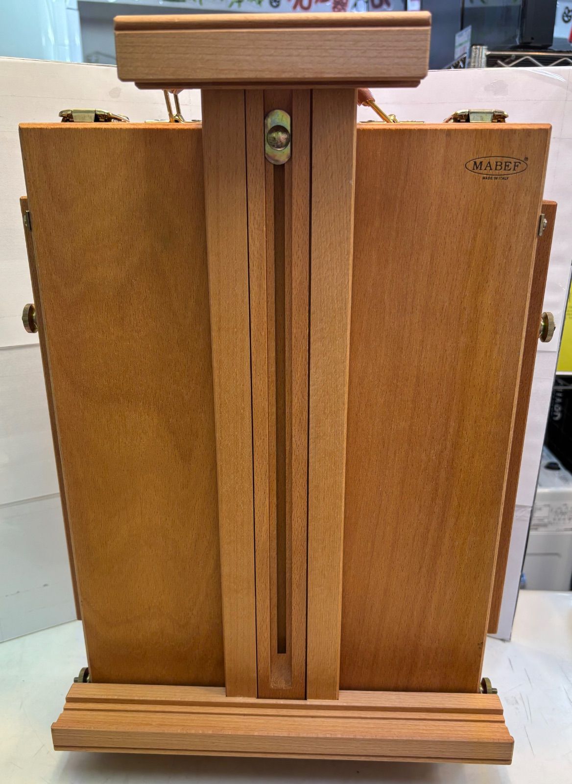 Mabef スケッチボックス テーブルイーゼル 絵の具付き