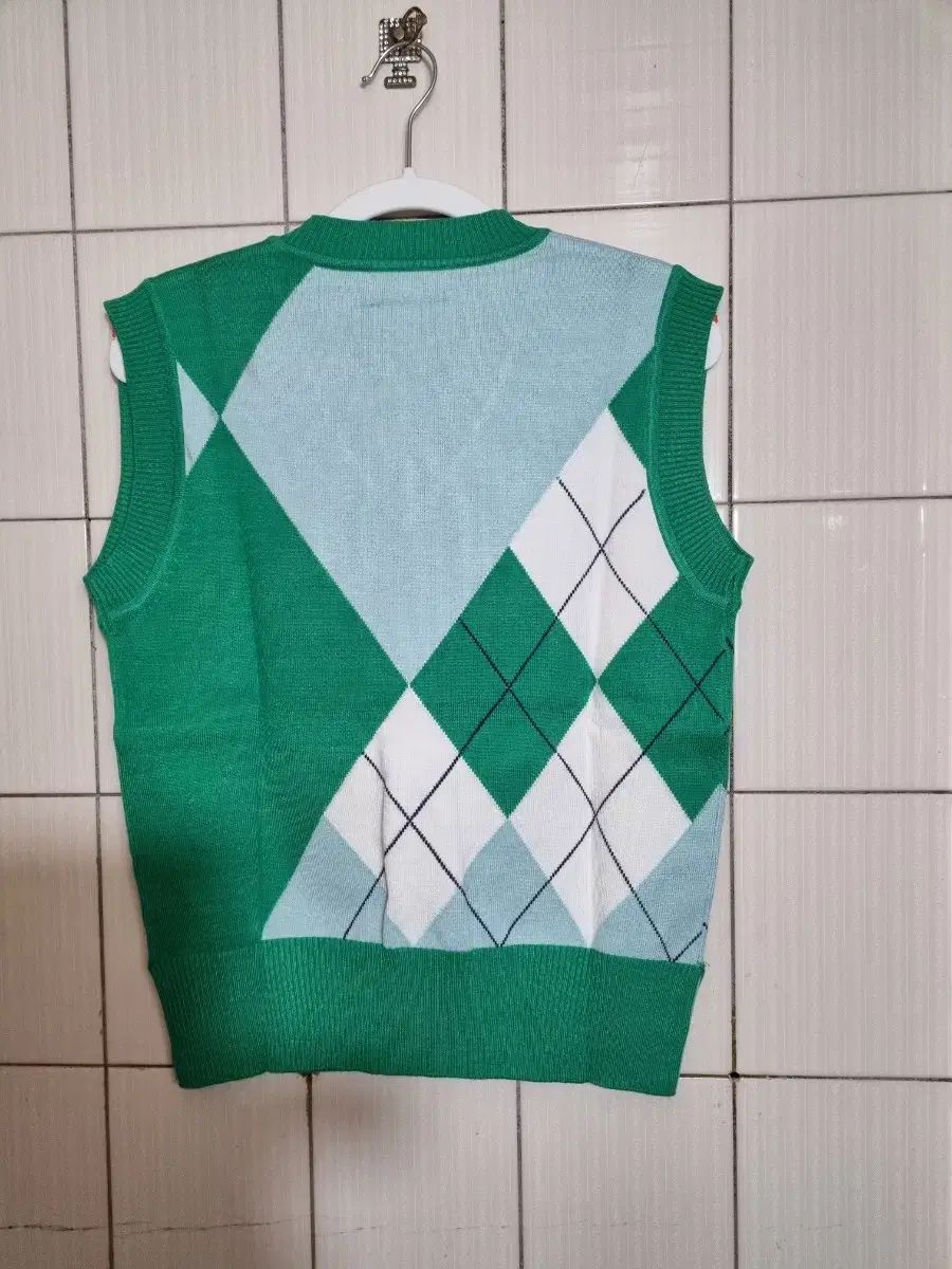 G FORE アーガイル ニート ベスト グリーン Mサイズ