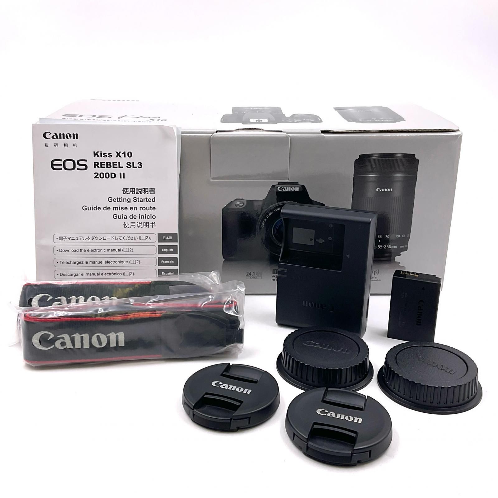 Canon デジタル一眼 EOS Kiss X10 ダブルズームキット ブラック