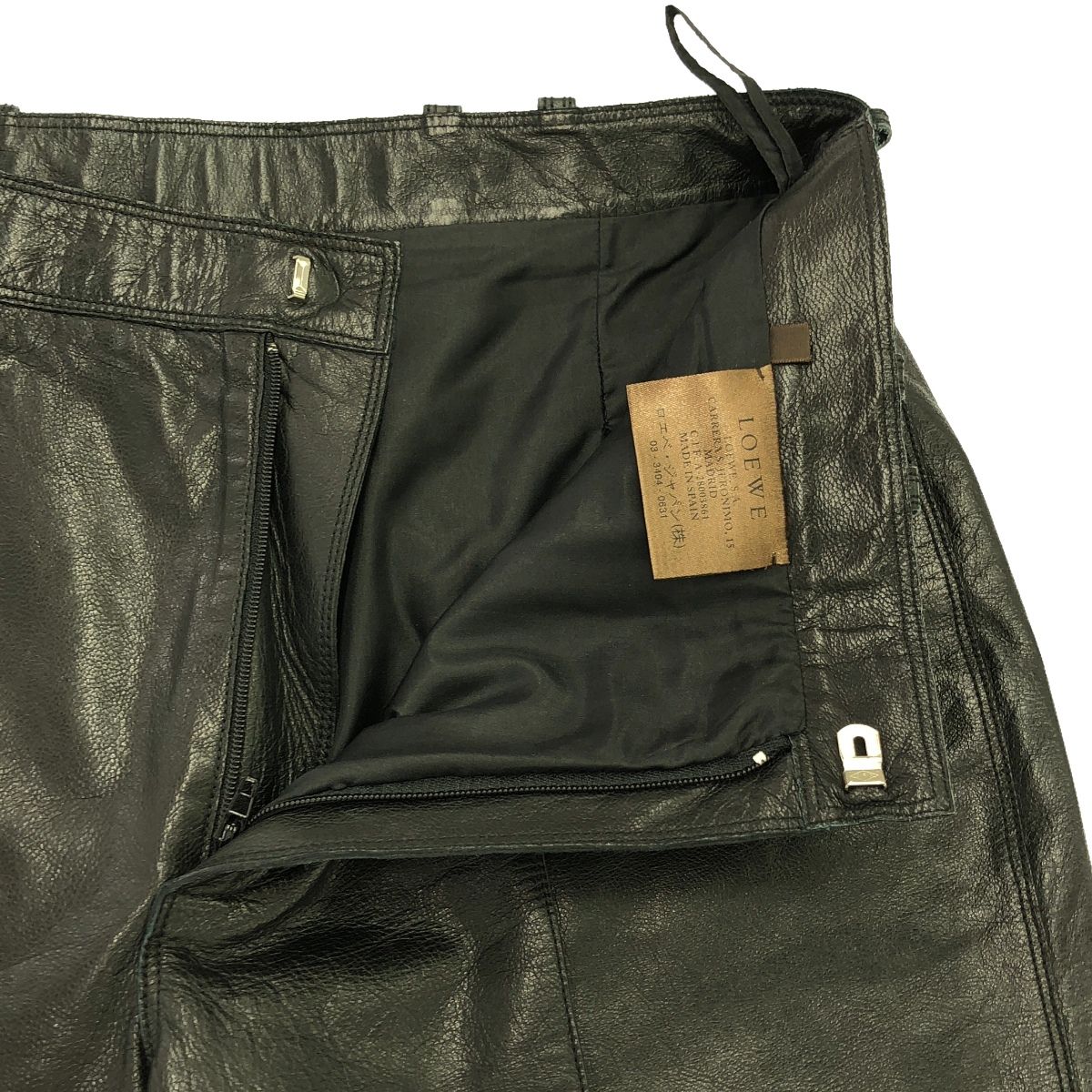 ヴィンテージ loewe レザー スラックス